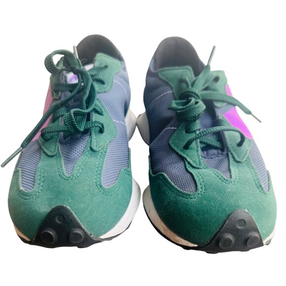 New Balance 327 Youth's Size 6 Nightwatch Green Violet Athletic Shoes - Picture 4 of 13
